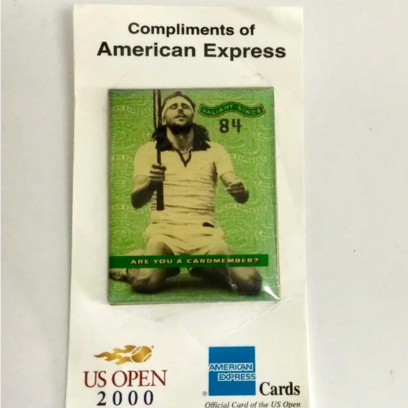 New 2000 US OPEN Tennis American Express Metal Pin Original Bjorn Borg - Picture 6 of 8